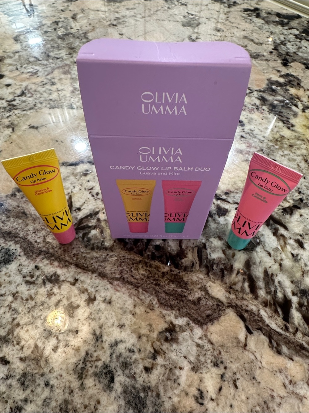 Candy Glow Lip Balm Duo - guava & mint